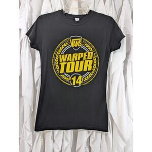 Vintage 2014 Vans Warped Tour Babydoll Tee ✨ Emo Punk Grunge - Size M